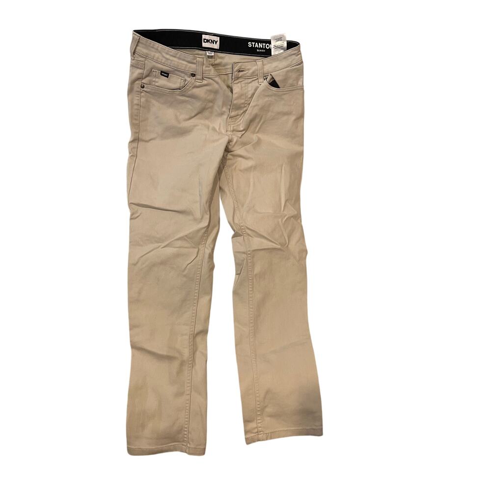 DKNY Men's Slim Straight Jeans - Tan